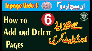 How To Add and Delete Pages  Inpage 3 Complete Course Class 6 [upl. by Nakasuji595]