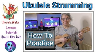 Ukulele Strumming Practice For Beginners  Easy Strum Patterns [upl. by Elaval]