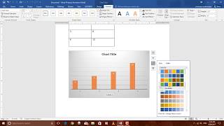 How to create graph in word 2016 [upl. by Atiker]