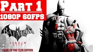 Batman Arkham City GOTY Walkthrough Gameplay Part 1  No Commentary PC [upl. by Euseibbob140]