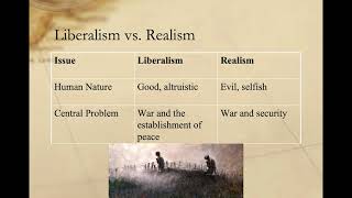 Comparing Liberalism and Realism [upl. by Jeanine]