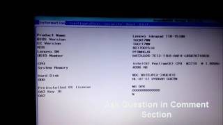 Lenovo Ideapad 110 boot menu amp Boot Manager BIOS Option [upl. by Ennayd]