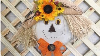 Scarecrow Wreath Super Easy [upl. by Camel]