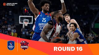 EfesBaskonia  Round 16 Highlights  202324 Turkish Airlines EuroLeague [upl. by Hendry165]