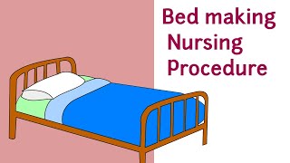 BED MAKING NURSING PROCEDURE [upl. by Airdnax]