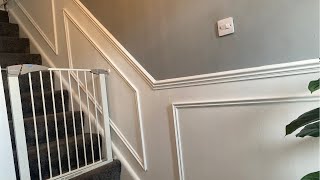 CREATING A WELCOMING ENTRANCE  DIY HALLWAY MAKEOVER  STAIR PANELLING [upl. by Damiano59]