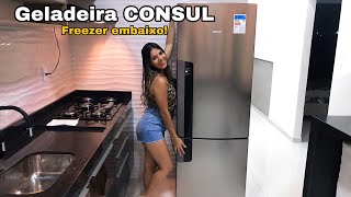 GELADEIRA COM FREZZER EMBAIXOINVERSE 397 litros  Consul CRE44ZannySants [upl. by Ynelram438]