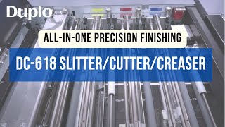 DC618 SlitterCutterCreaser  Product Demo  Duplo USA [upl. by Aneekas]