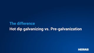 Hot dip galvanizing vs Pregalvanize [upl. by Hy]