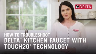 How to Troubleshoot a Delta® Kitchen Faucet with Touch2O® Technology [upl. by Zebulon]