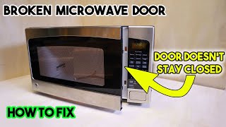 Broken Microwave Door  How To Fix [upl. by Acinej]