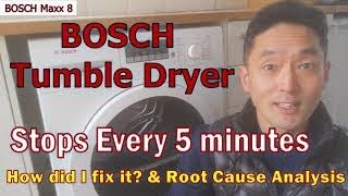 BOSCH Tumble Dryer Keeps Stopping  How to Fix [upl. by Anerol]