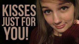 ASMR Kisses Just for You  face touching amp positive affirmations amp omnom [upl. by Ibib]