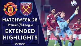 Manchester United v West Ham  PREMIER LEAGUE HIGHLIGHTS  3142021  NBC Sports [upl. by Alick]