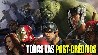 TODAS las escenas POSTCRÉDITOS de MARVEL 1 [upl. by Farrica]