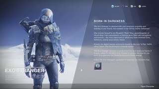 Destiny 2  quotBorn in darknessquot Part 1 amp quotSoonquot no time to explain catalyst 14 to 34 Quest progress [upl. by Mannie]