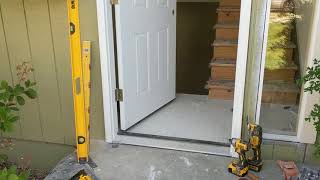 Jeld Wen Front Door Installation  Really crappy products and craftsmanship PART 1 [upl. by Mcquillin]