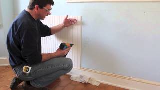 How to Design and install Chair Rail  bead board  wainscoting [upl. by Okiek]