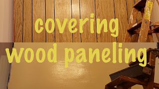 DIY Wood Paneling Coverup [upl. by Dragon997]