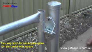 Gate Latch 2 way for round pipe and square [upl. by Akimit]