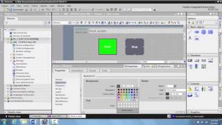 Creating a Start Stop Station on an Siemens HMI  Unit 141 [upl. by Nimoynib]