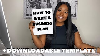 HOW TO WRITE A BUSINESS PLAN STEP BY STEP  TEMPLATE  9 Key Elements [upl. by Kelwen]