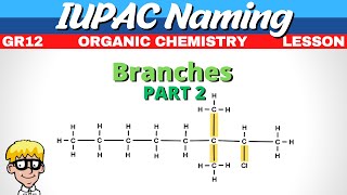 Naming Organic Molecules Grade 12  Branches [upl. by Akcimehs]