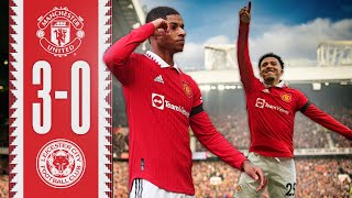 RASHFORDS ON 🔥  Man Utd 30 Leicester  Highlights [upl. by Ameline862]