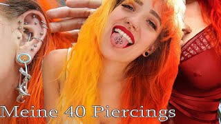 Meine 40 Piercings 💉 Piercingupdate [upl. by Rania64]