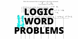 Logic Word Problem  Truth Tables [upl. by Ynomrah138]