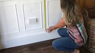 The Simplest DIY Wall Panelling Tutorial Online [upl. by Gar]