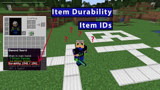 Show Minecraft item durability and item ids [upl. by Horan]