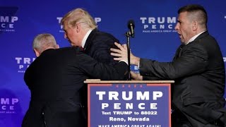 Donald Trump rushed off stage during rally in Nevada [upl. by Bernard]