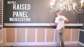 Raised Panel Wainscoting  How to Install Trim Carpentry [upl. by Hollerman]