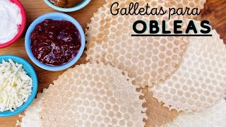 Receta GALLETAS PARA OBLEAS [upl. by Snowman]