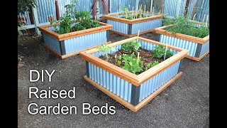 Beautiful DIY Raised Garden Beds in 3 MIN  How to Build [upl. by Wappes548]