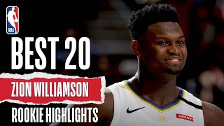 Zion Williamsons 20 BEST Rookie Highlights [upl. by Danialah]