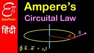 Amperes Circuital law  Video in Hindi  EduPoint [upl. by Baxy]