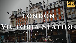 London Victoria Station Walk Through England 4K [upl. by Harts]