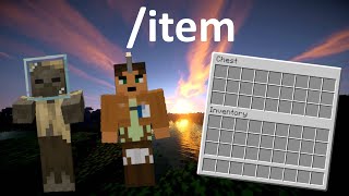 How to use the item command in Minecraft 117119 [upl. by Rossie]