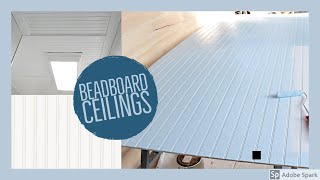 How to Install Beadboard to a Ceiling Yourself  EASY [upl. by Grevera]