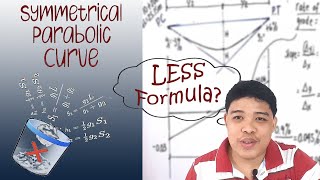 Symmetrical Parabolic Curve  no Formula  Calculator Technique [upl. by Atinnek]