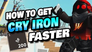 Get Crystallized Iron FAST in Roblox Islands [upl. by Eibreh]