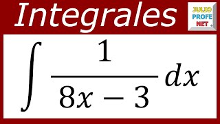 Integrales por sustitución  Ej 8 [upl. by Aicenat728]