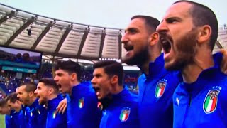 Italian National Anthem Il Canto degli Italiani vs Spain Semi Finals Euro 2020 [upl. by Kyla]