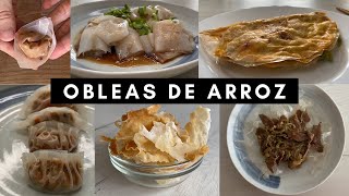 6 recetas con obleas de arroz [upl. by Yeliac971]