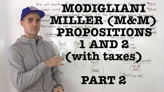 FIN 401  ModiglianiMiller MampM Proposition 1 and 2 with tax  Part 2 [upl. by Shaver418]