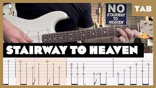 Led Zeppelin  Stairway to Heaven  Guitar Tab  Lesson  Cover  Tutorial [upl. by Ahtaga983]