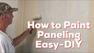 How to Paint Paneling EasyDIY [upl. by Shelba]