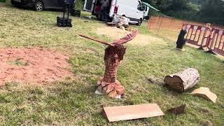 A fabulous range of wooden sculpture at Caerleon festival 2024 [upl. by Hawthorn]